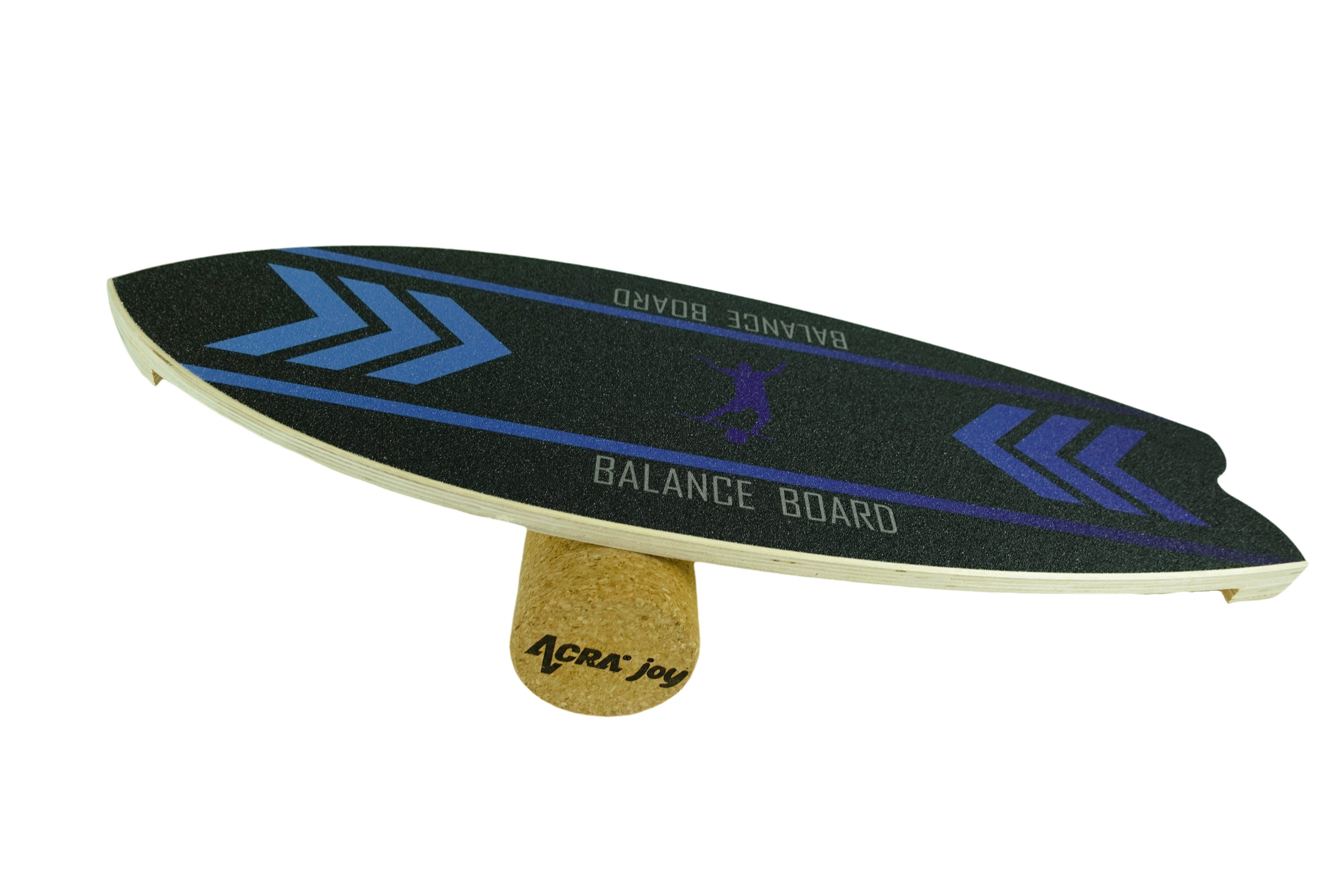 Deska równoważna Indoorboard Wave marki Acra, czarno-niebieska