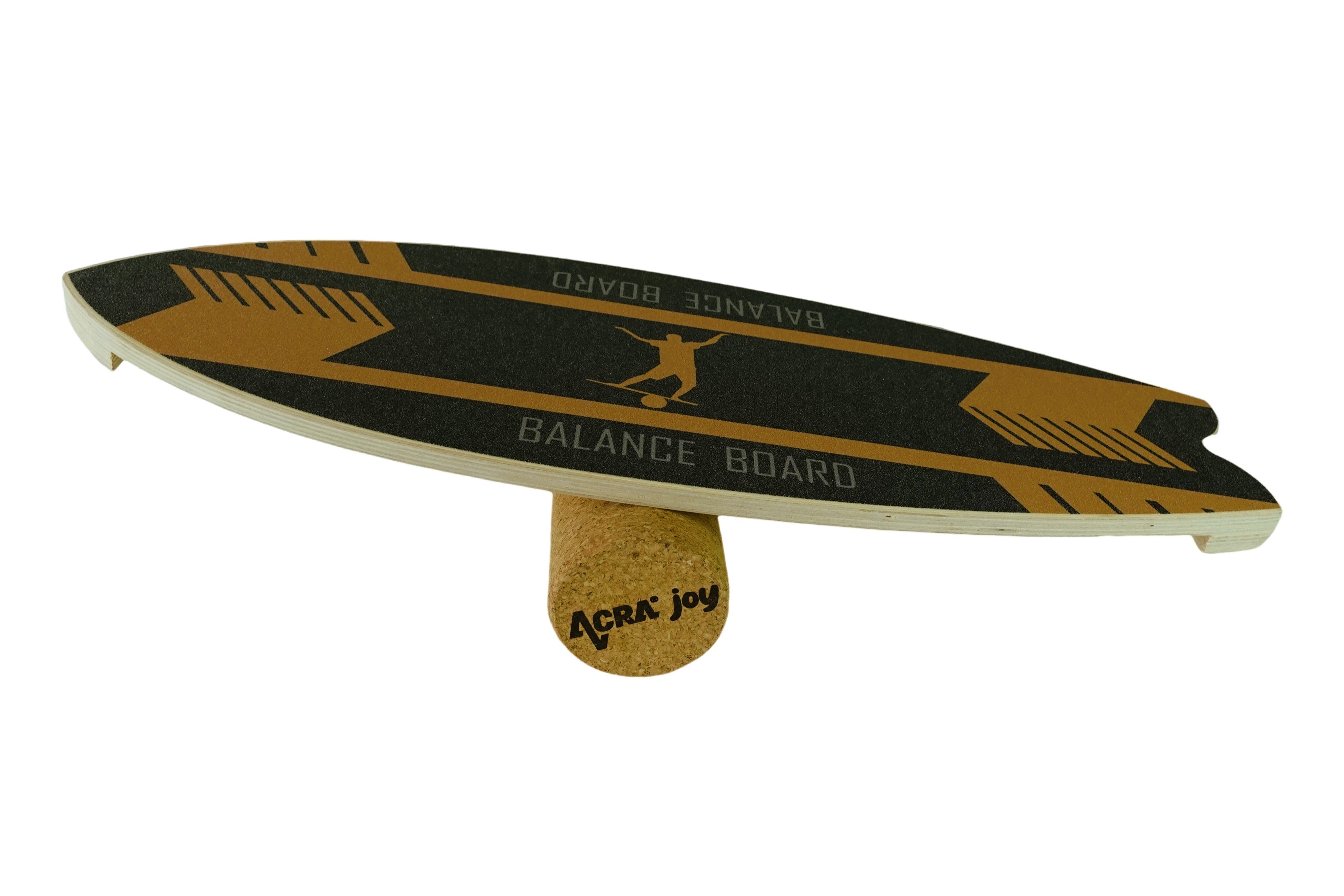 Deska równoważna Indoorboard Wave marki Acra, czarno-żółta