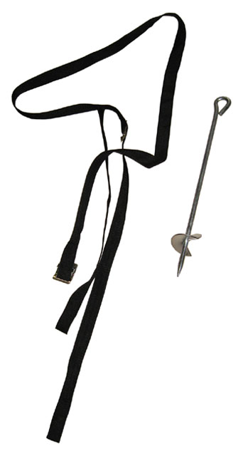 Kotwy do mocowania trampoliny o średnicy 183–429 cm