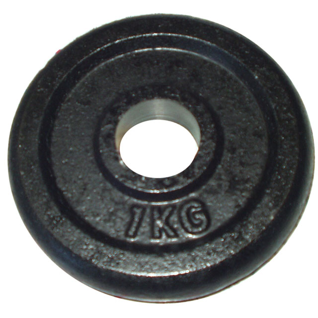 Żeliwna tarcza (obciążnik) do sztang 1 kg – 25 mm