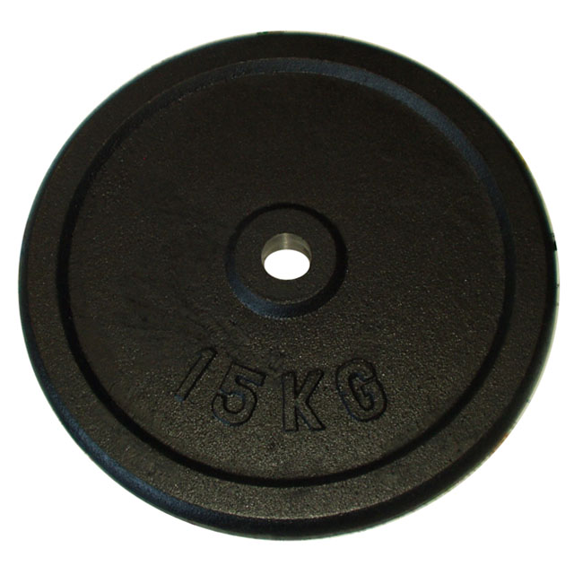 Żeliwna tarcza (obciążnik) do sztang 15 kg – 30 mm