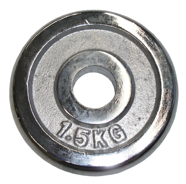 Chromowana tarcza (obciążnik) do sztang 1,5 kg – 30 mm