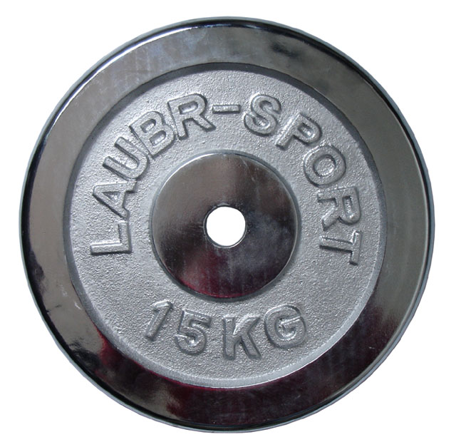 Chromowana tarcza (obciążnik) do sztang 15 kg – 25 mm