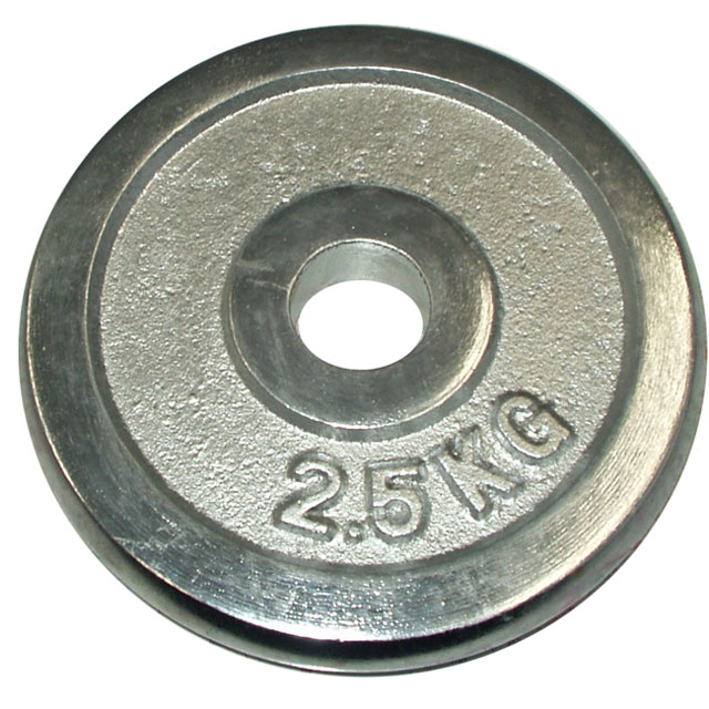Chromowana tarcza (obciążnik) do sztang 2,5 kg – 30 mm