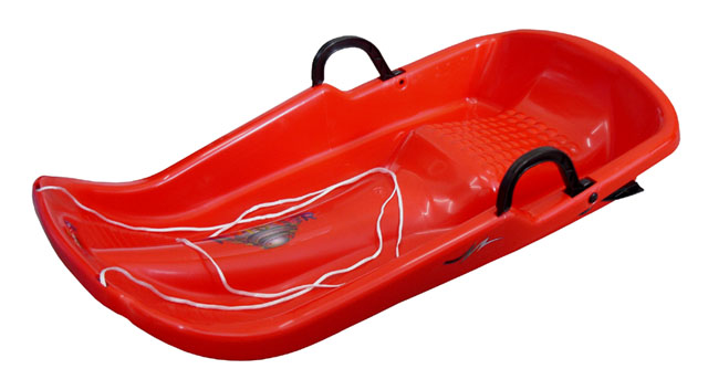 Plastikowy bob Twister – czerwony