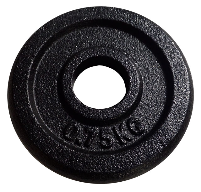 Żeliwna tarcza (obciążnik) do sztang 0,75 kg – 30 mm
