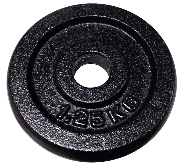 Żeliwna tarcza (obciążnik) do sztang 1,25 kg – 30 mm