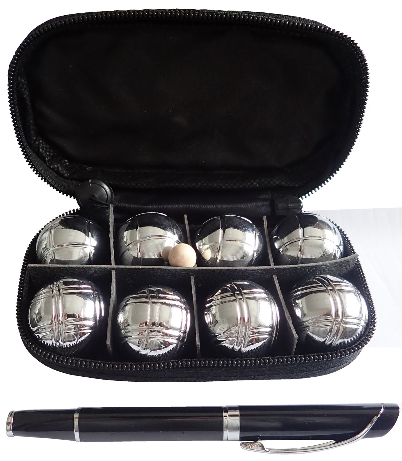 Mini petanque z ośmioma kulami KP8M
