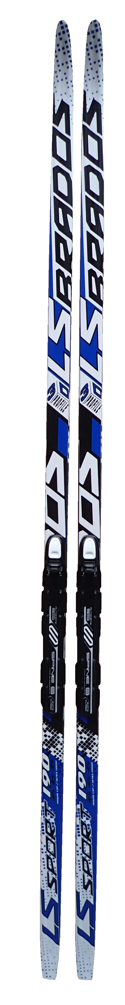 Narty biegowe typu łuskowego Brados LS Sport z wiązaniem NNN, ciemnoniebieskie, 150 cm