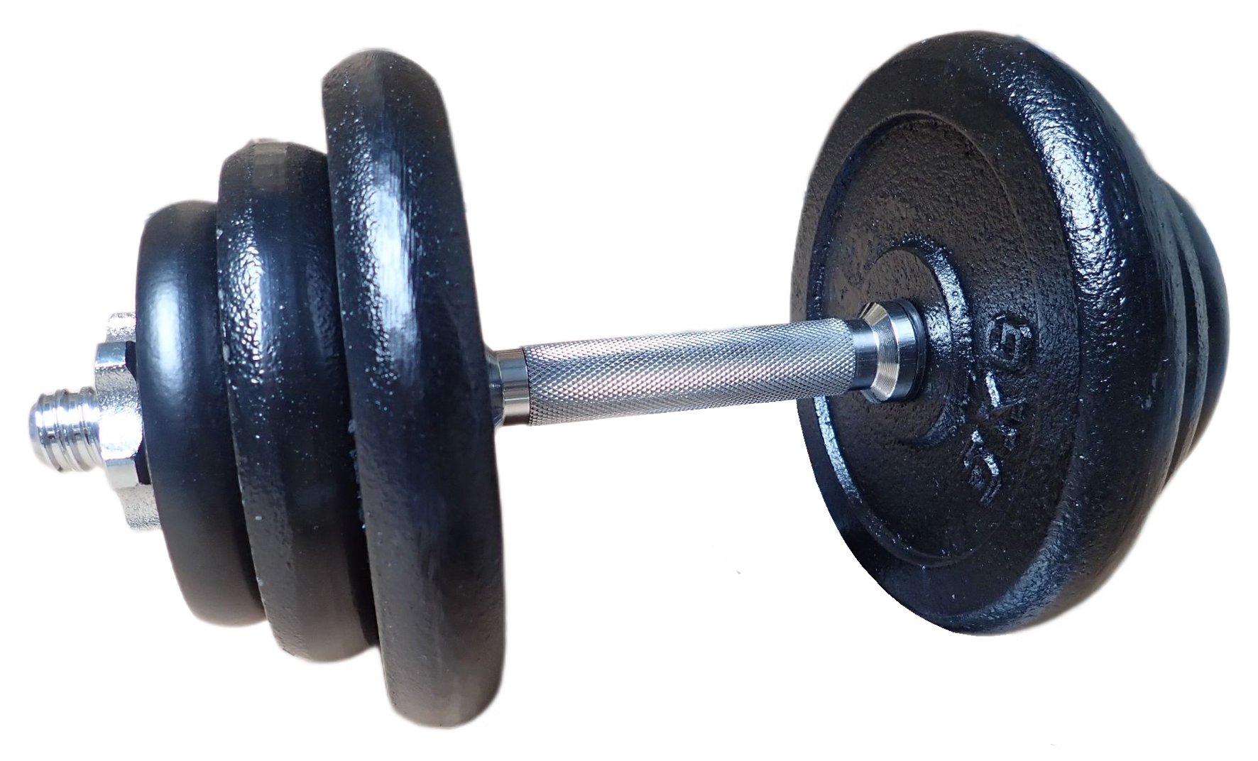 ACRA Sztanga jednoręczna z regulacją obciążenia 20 kg