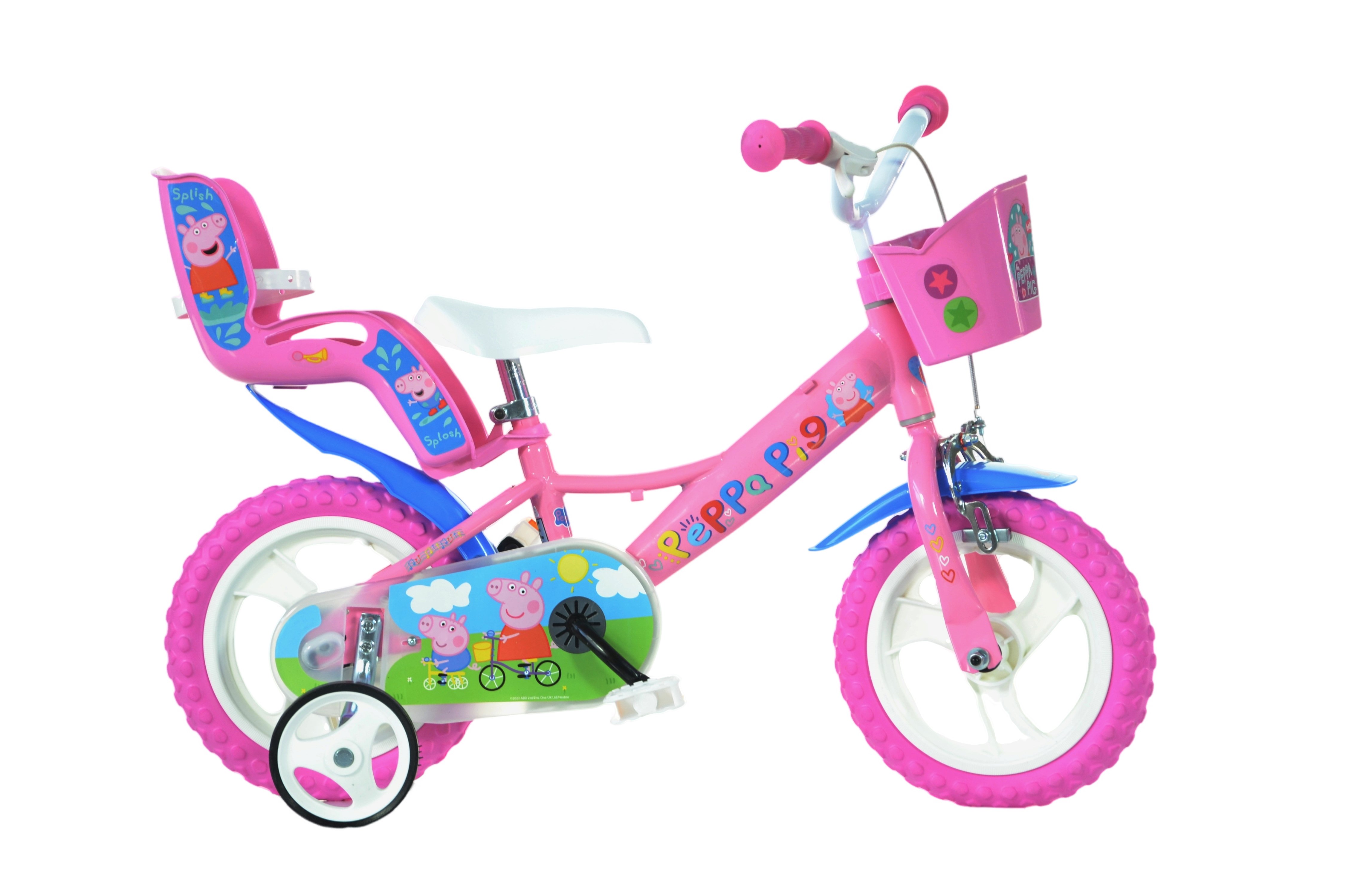 Rower dla dziewczynek 12" z akcesoriami PEPPA PIG
