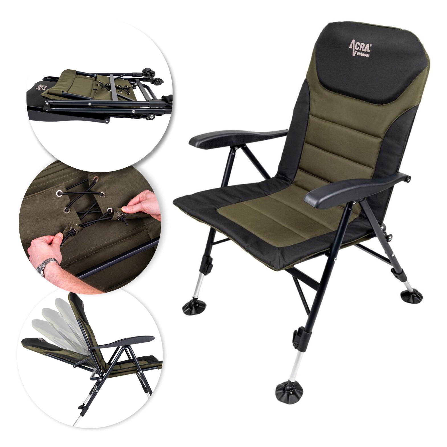 Fotel ACRA Outdoor Comfort z regulowaną twardością siedziska