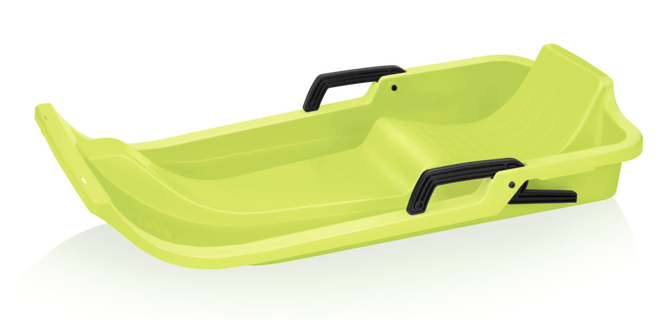 Plastikowy sanki Acra UFO A2031, w kolorze limonkowym