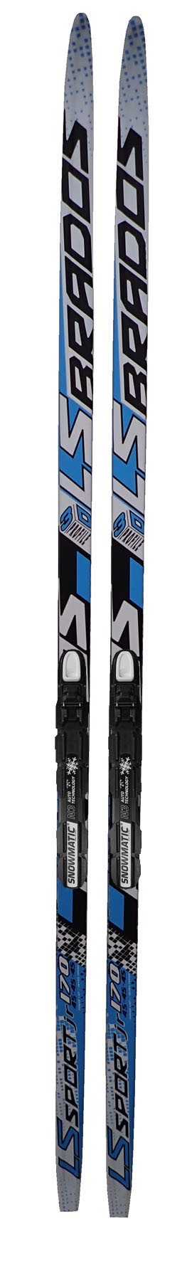 Narty biegowe Brados LS Sport z wiązaniami NNN, niebieskie, 160 cm