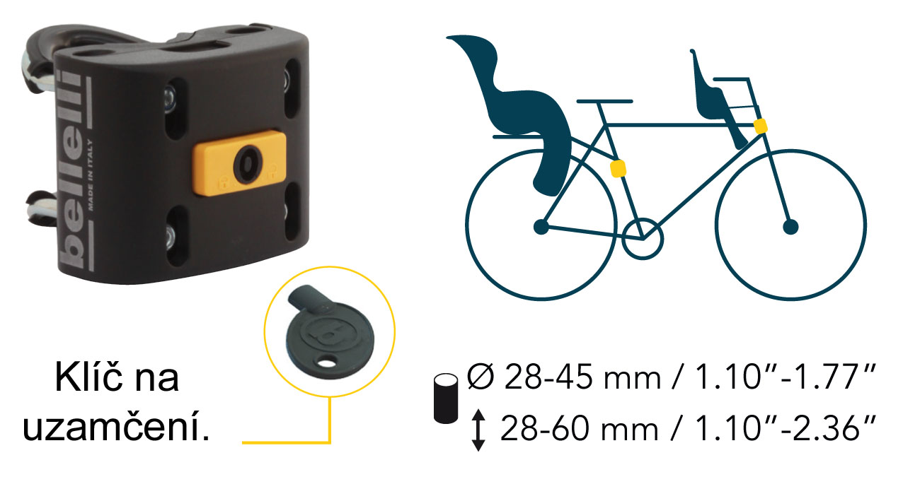 System mocowania do siodełek rowerowych Bellelli B-FIX