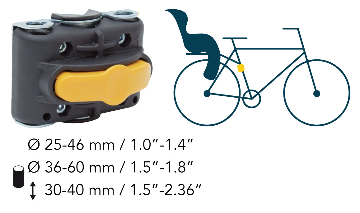 System mocowania do fotelików rowerowych Bellelli Multifix