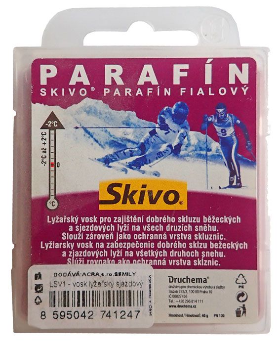 Wosk zjazdowy Skivo, fioletowy – od -2 do +2°C, 40 g