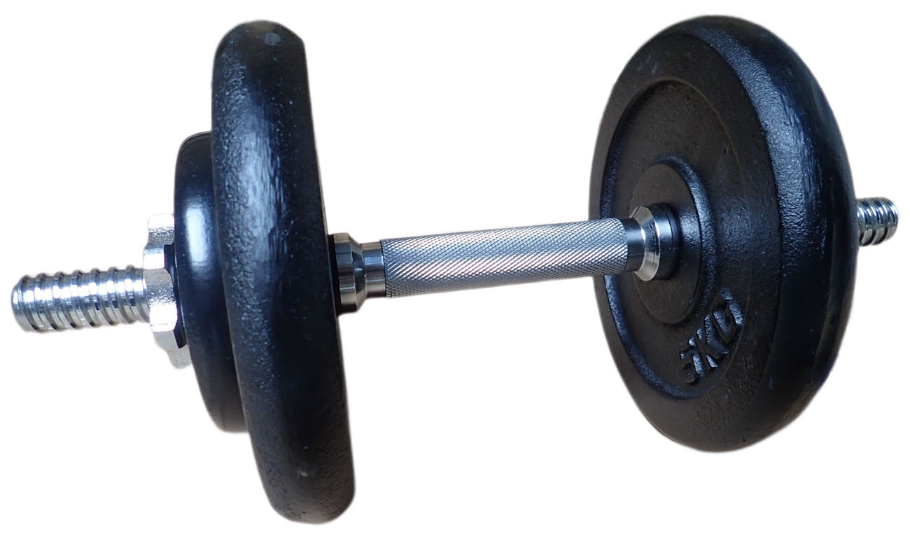 ACRA Jednoręczna sztanga do ćwiczeń 15 kg – 30 mm