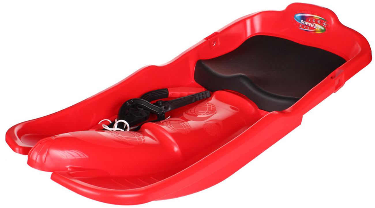 Plastikowy bobslej Superjet – czerwony