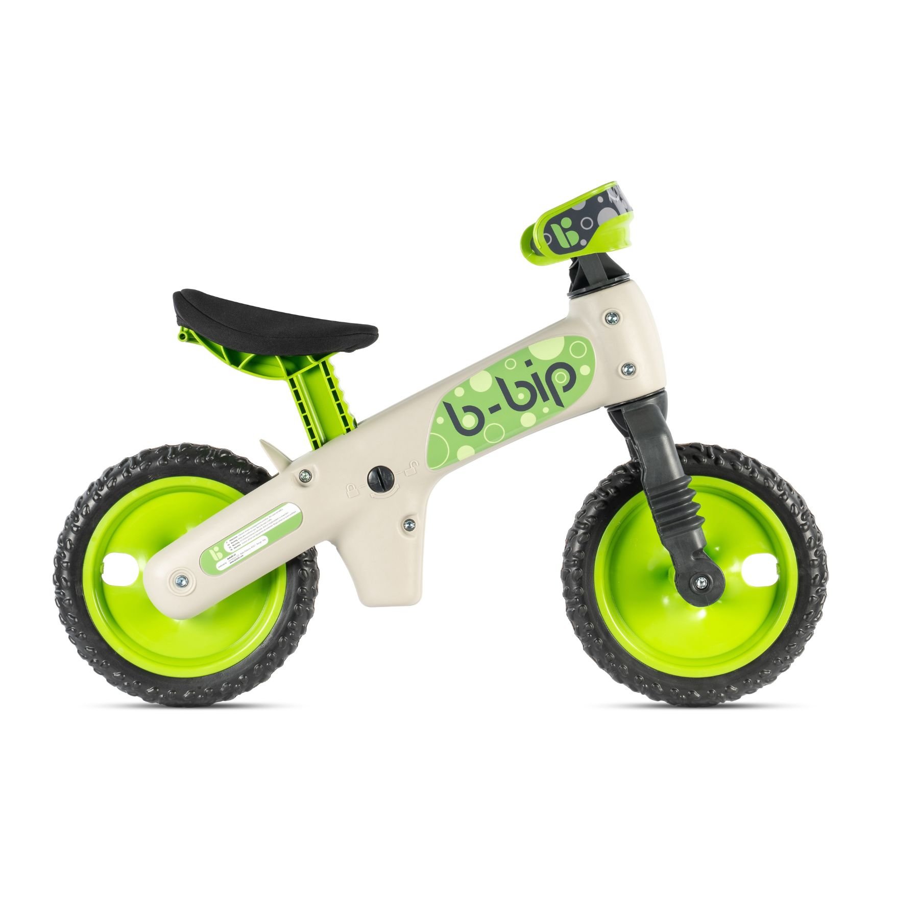 BELLELLI Rower biegowy BALANCE BIKE – B-BIP, zielono-szary
