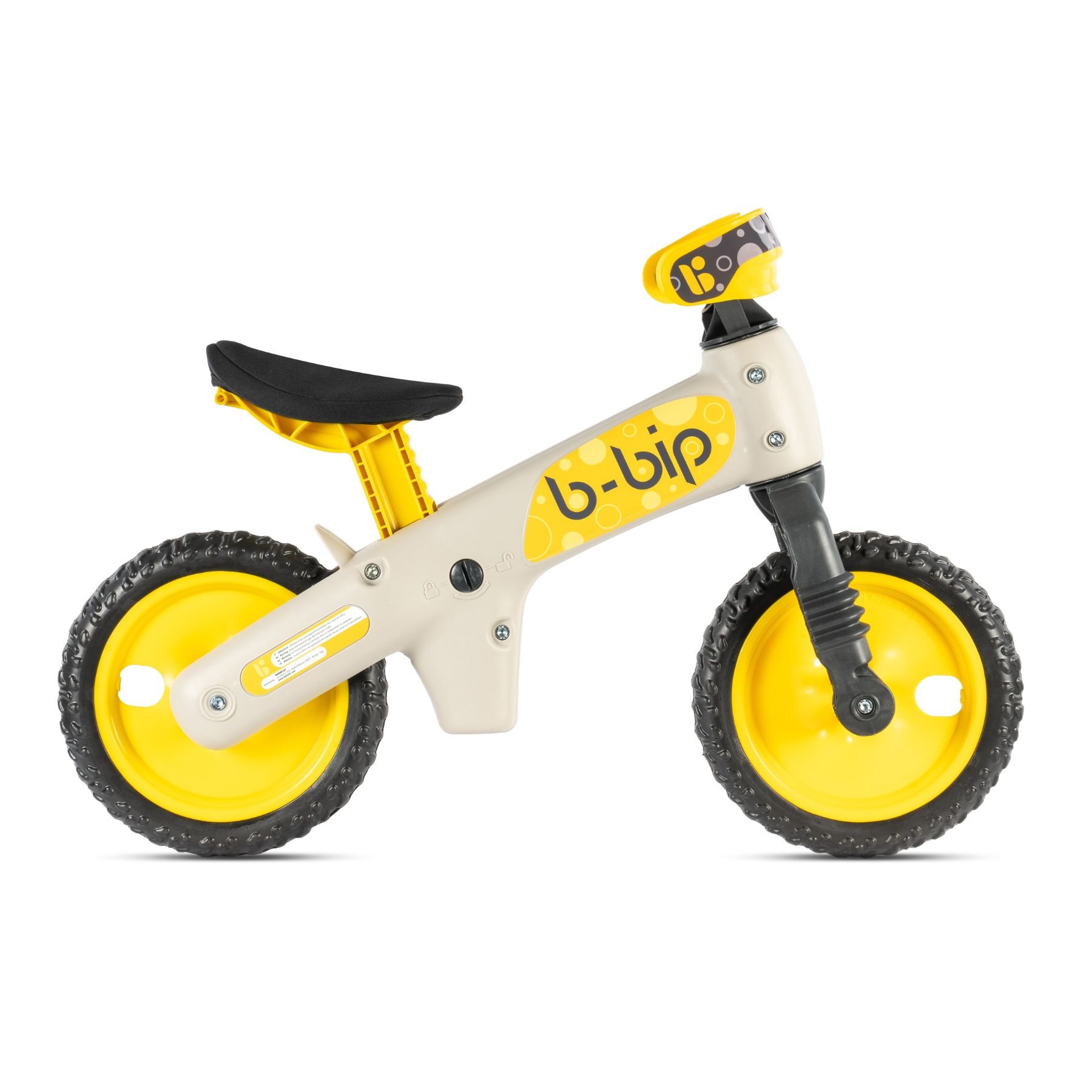 BELLELLI Rower biegowy BALANCE BIKE – B-BIP, żółto-szary