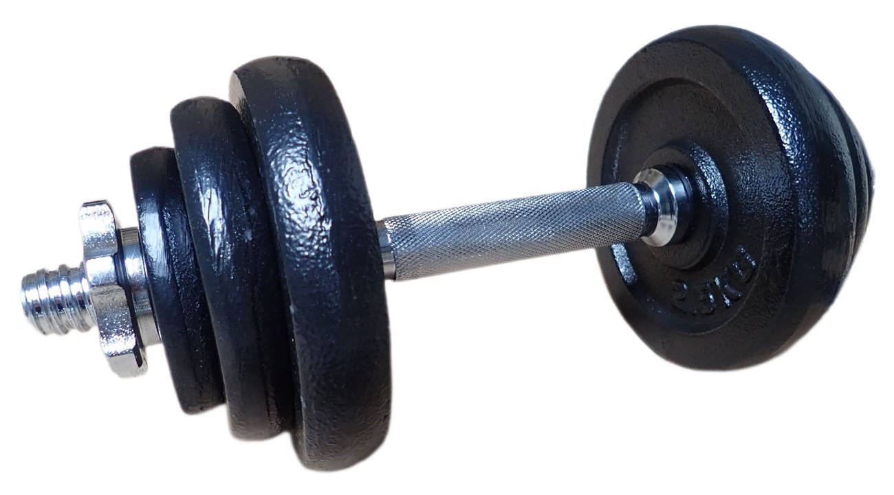 Zestaw jednoręcznych sztang ACRA 2 x 10 kg (20 kg) z gumowaną powłoką