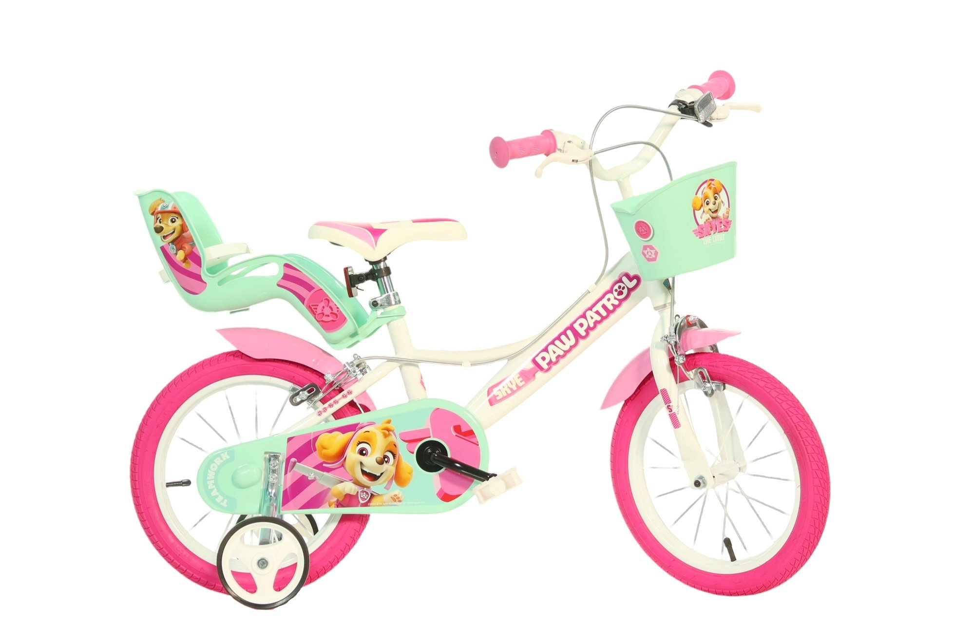 Rower dla dziewczynek 14" z akcesoriami PAW PATROL