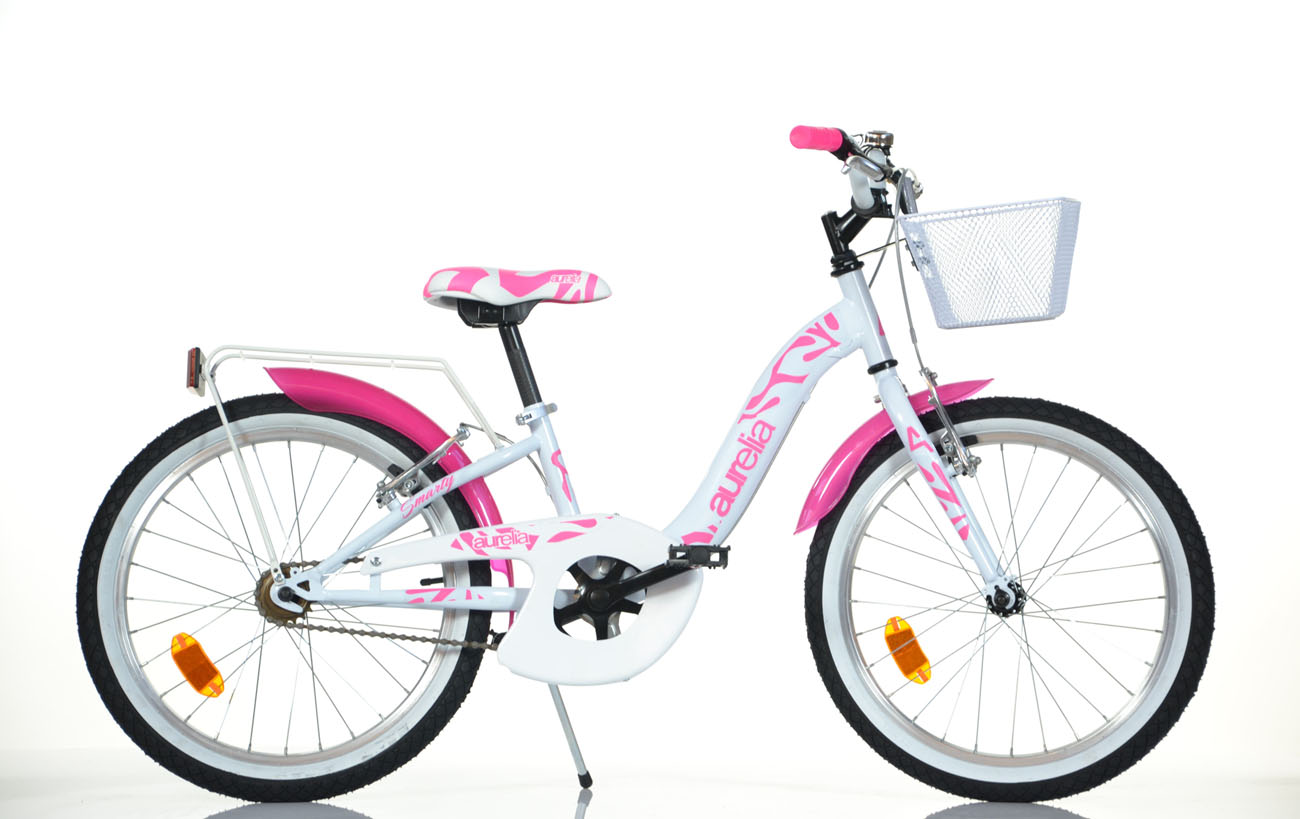 Rower dziewczęcy Dino bikes 204R, biały, 20"