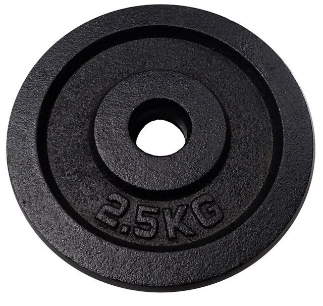 Żeliwna tarcza (obciążnik) do sztang 2,5 kg – 30 mm
