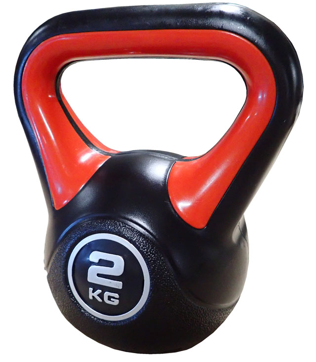 Kettlebell z wypełnieniem cementowym 2 kg