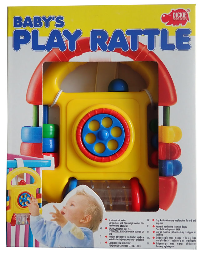 Plastikowa grzechotka dla dzieci, 17 cm
