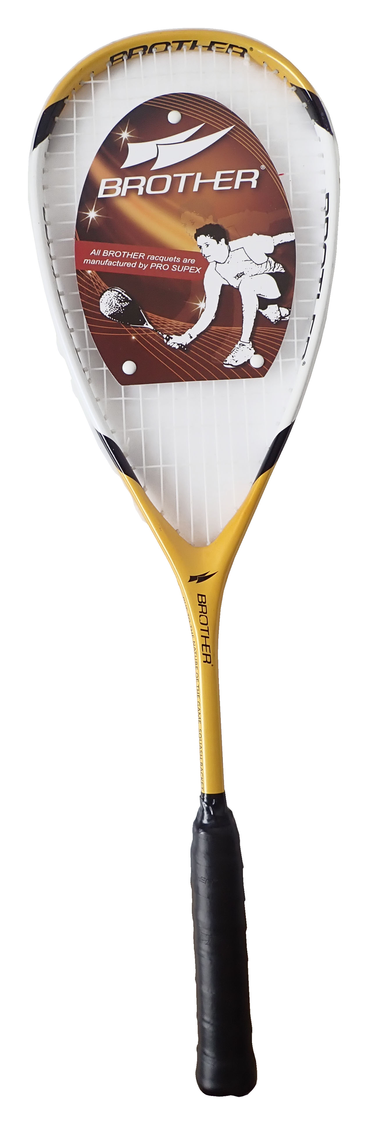 Rakieta do squasha Brother COMPOSTE 195 g, żółta