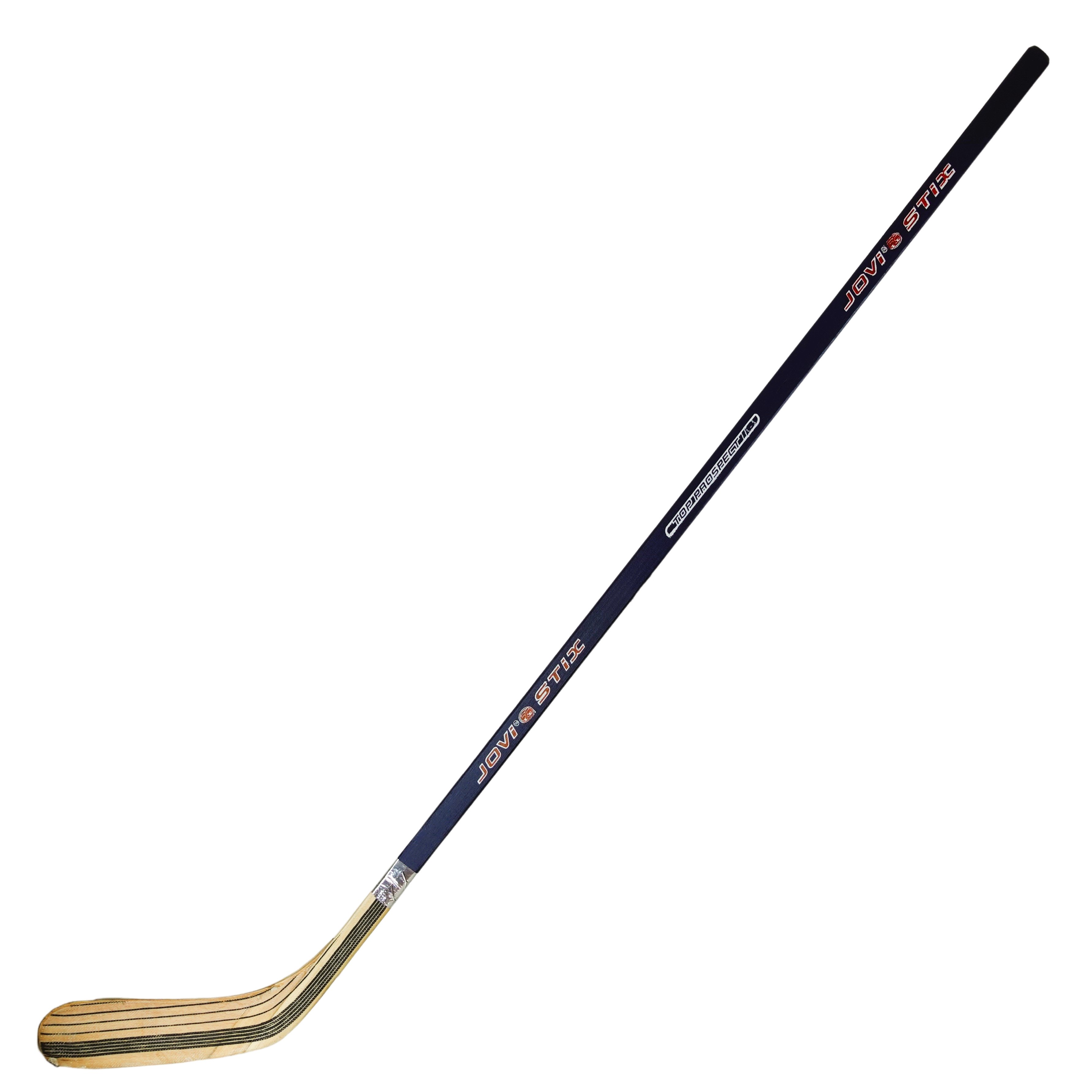 Kij hokejowy Jovi Stix 145 cm, drewniano-laminowany, praworęczny – niebieski