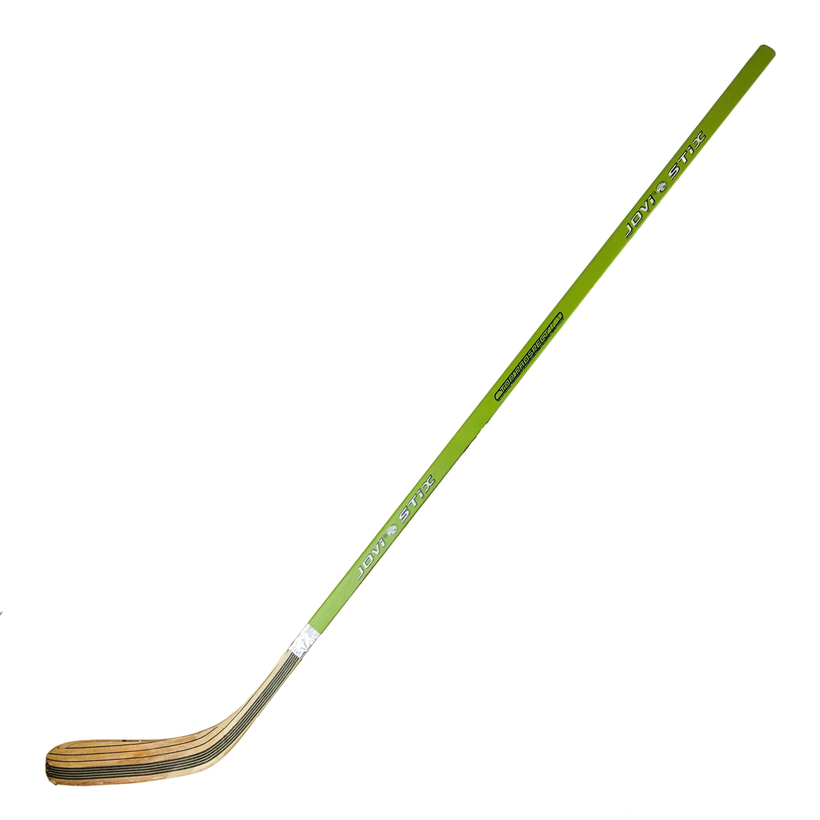 Kij hokejowy Jovi Stix 145 cm, drewniano-laminowany, prawostronny – zielony