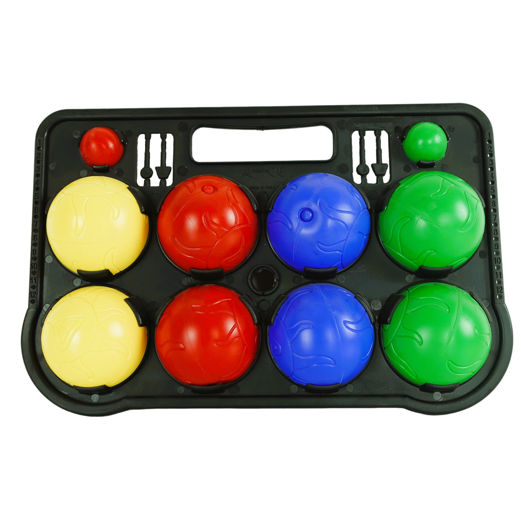 Petanque z tworzywa sztucznego, zestaw ośmiokulowy KP8UH