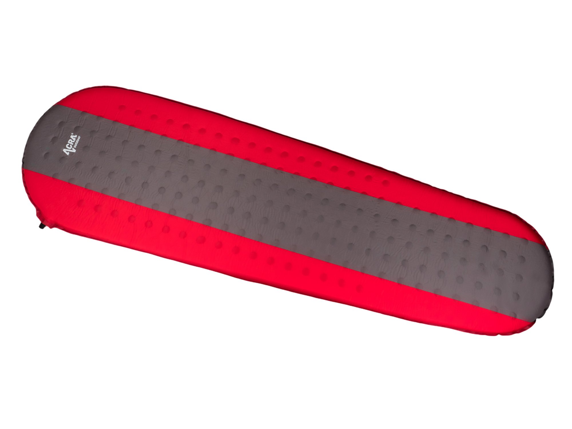 ACRA L140RED Samopompująca się mata do spania, czerwono-brązowa, 5 cm