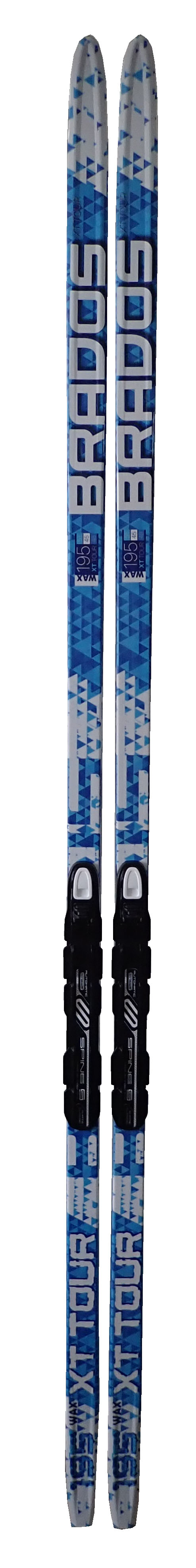 Narty biegowe Brados XT Tour z wiązaniem NNN, niebieskie, 160 cm