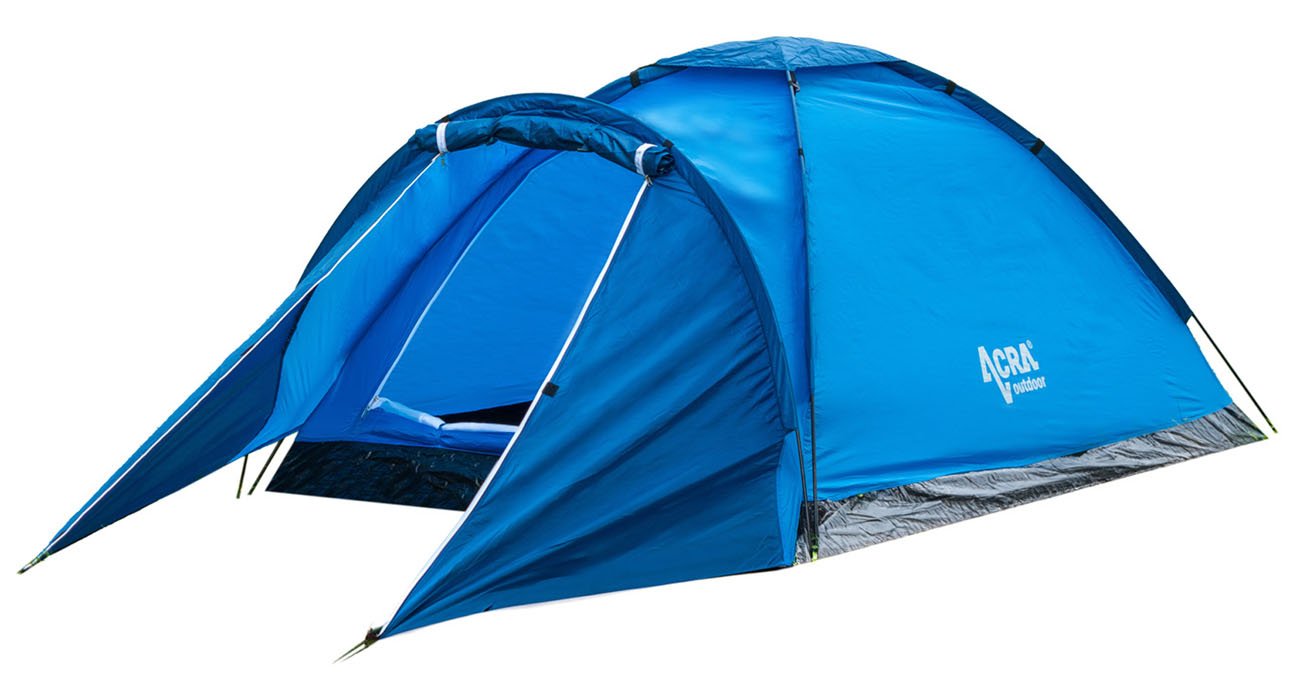 Namiot typu monodome dla 3 osób z przedsionkiem, niebieski ST05-MO