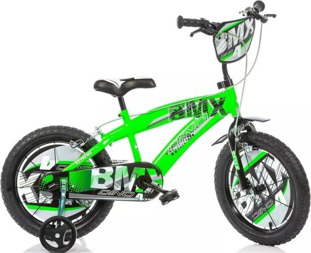 Rower dziecięcy Dino Bikes BMX 165XC 16" zielony