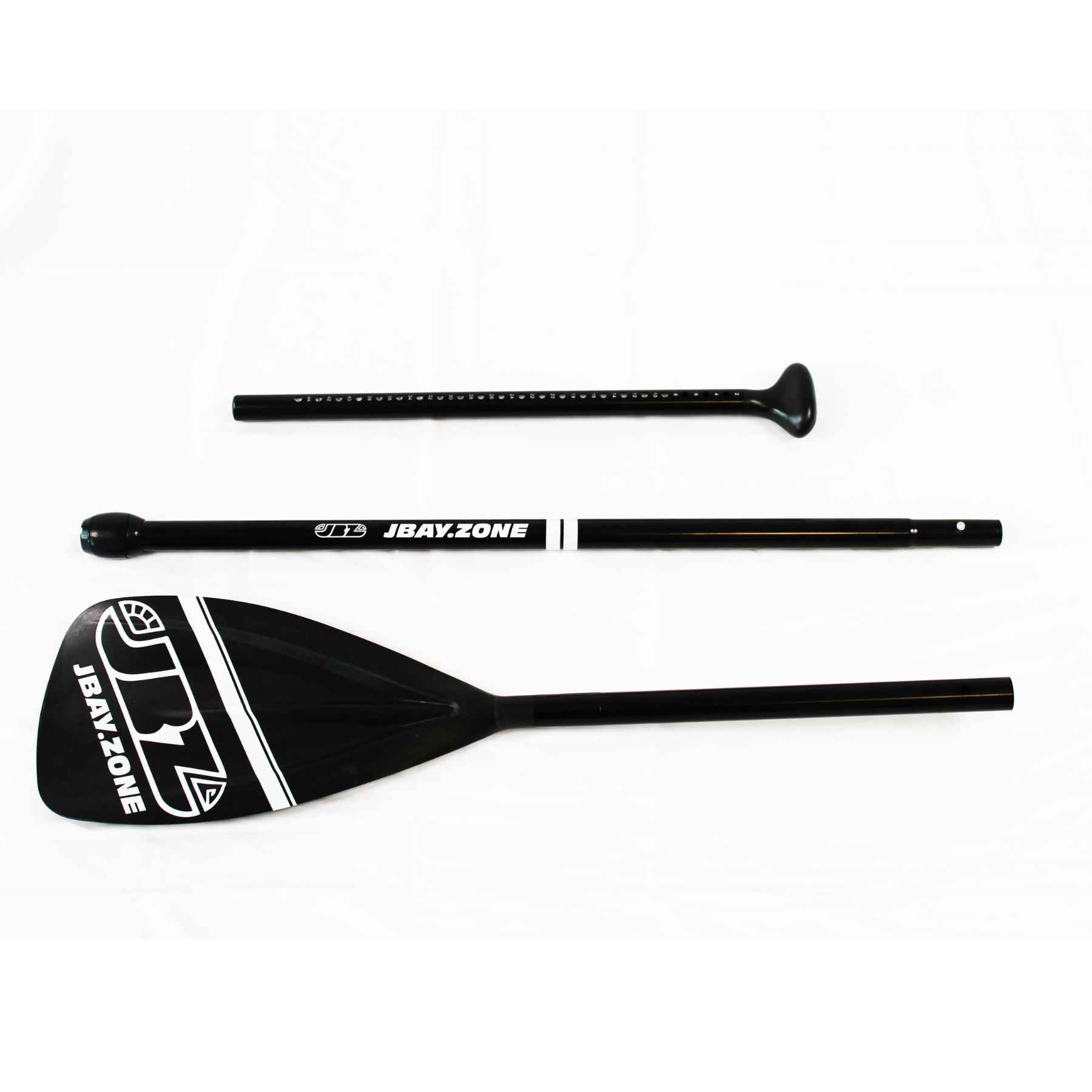 Wiosło JBay Zone Black Edition, 3-częściowe, 165–215 cm