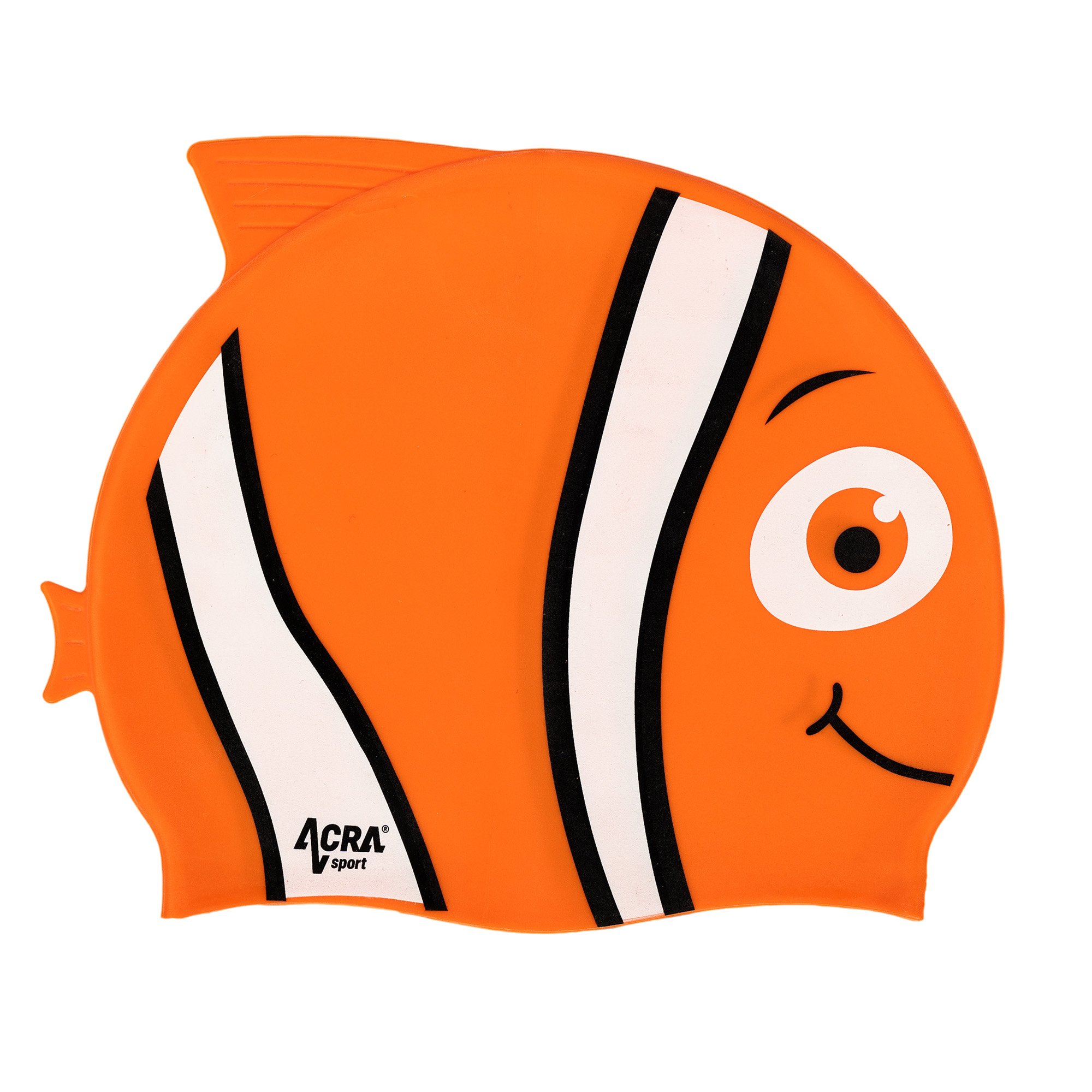Czapka pływacka dla dzieci, NEMO, pomarańczowa