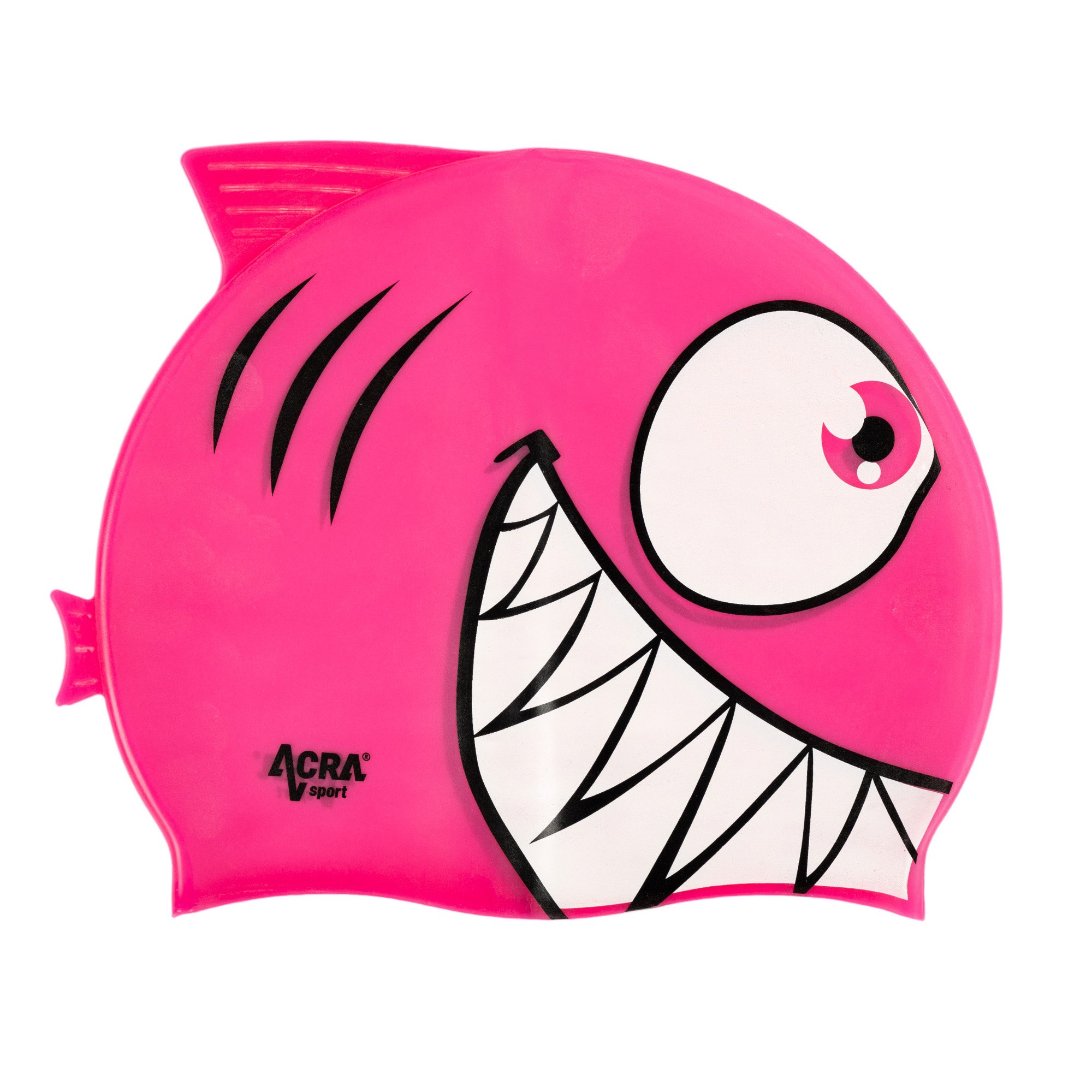 Czapka pływacka dla dzieci, PIRANHA, różowa