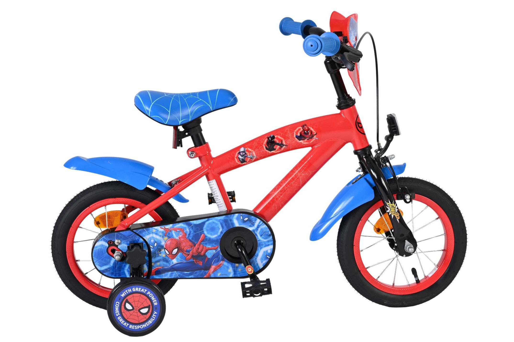 Rower dziecięcy Volare Spiderman 12", czerwony CB