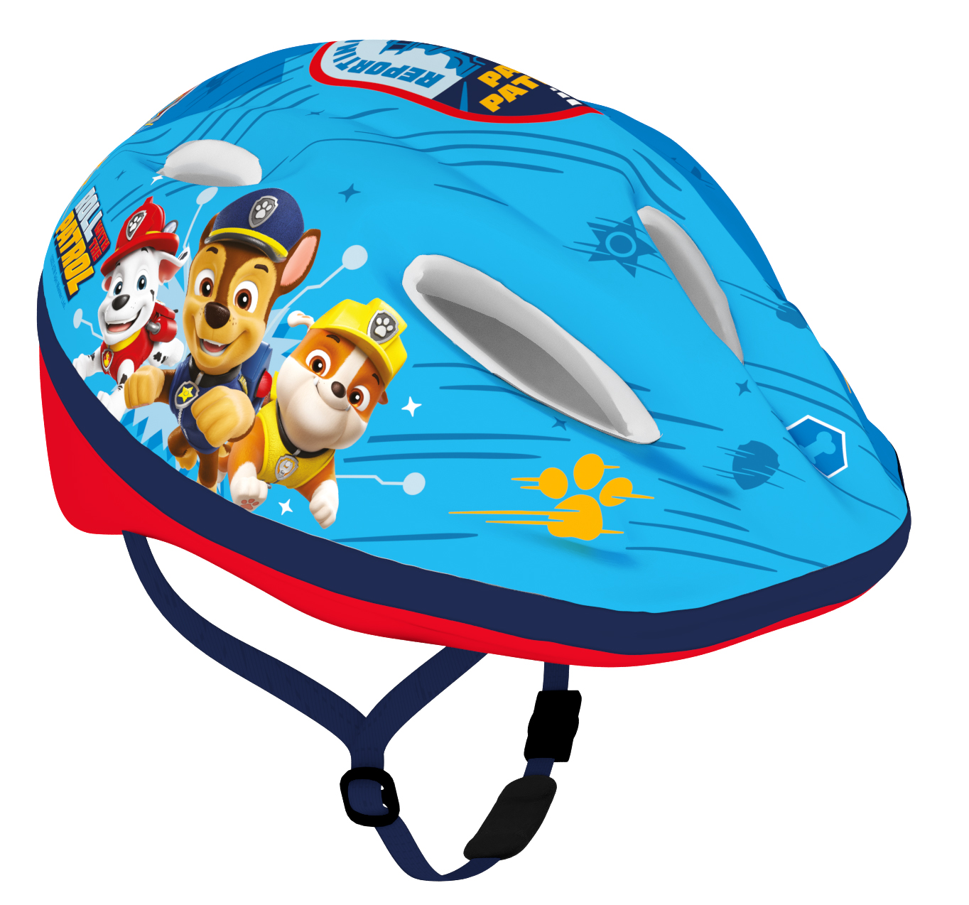 Kask rowerowy Paw Patrol, niebieski, 52–56 cm