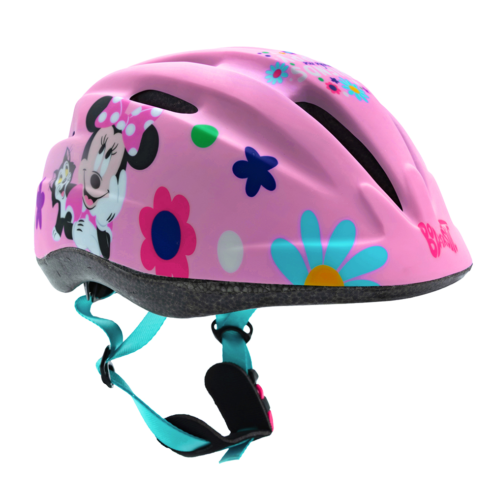 Kask rowerowy Minnie, różowy, rozmiar S (48–52 cm)
