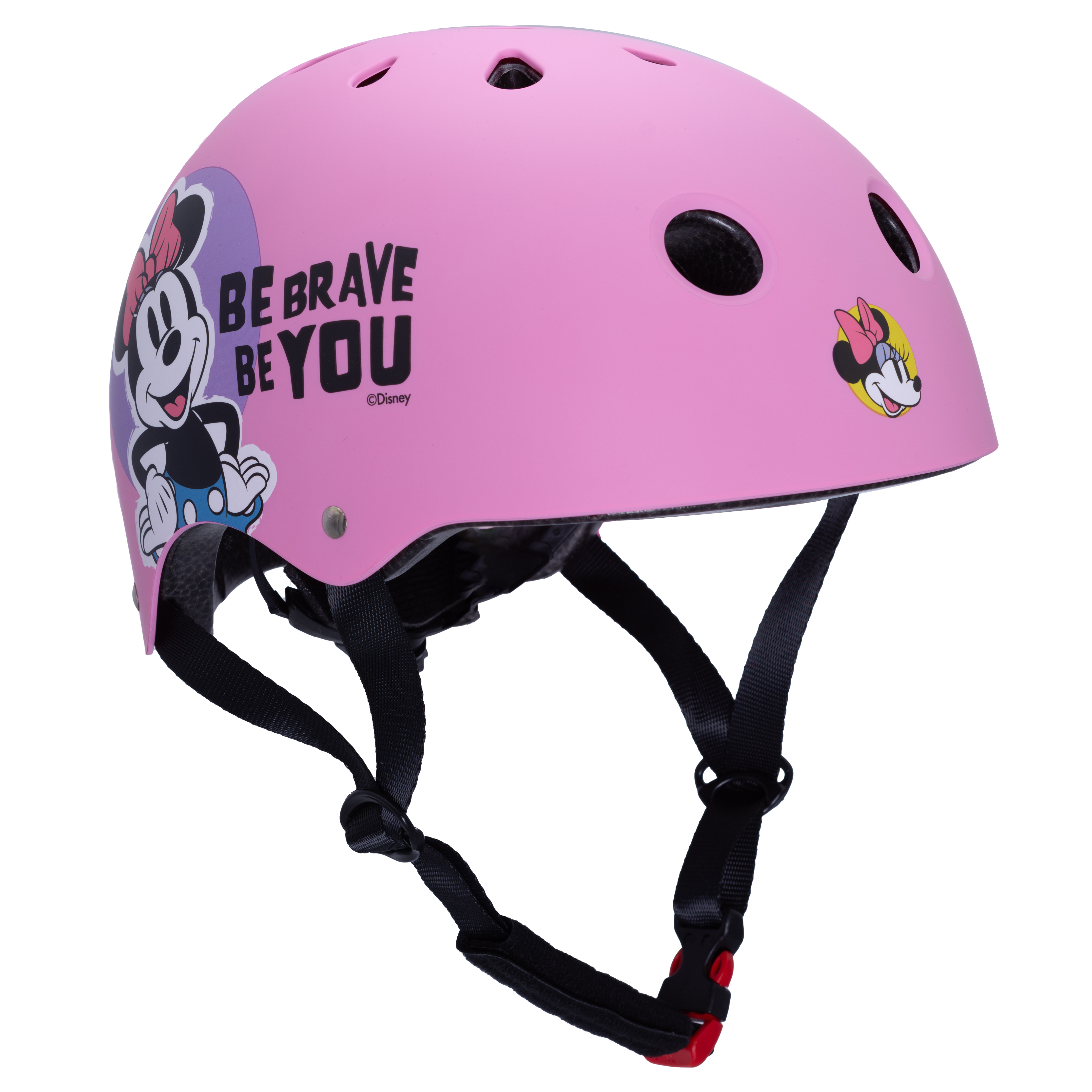 Kask sportowy Minnie, różowy, rozmiar M (52–56 cm)