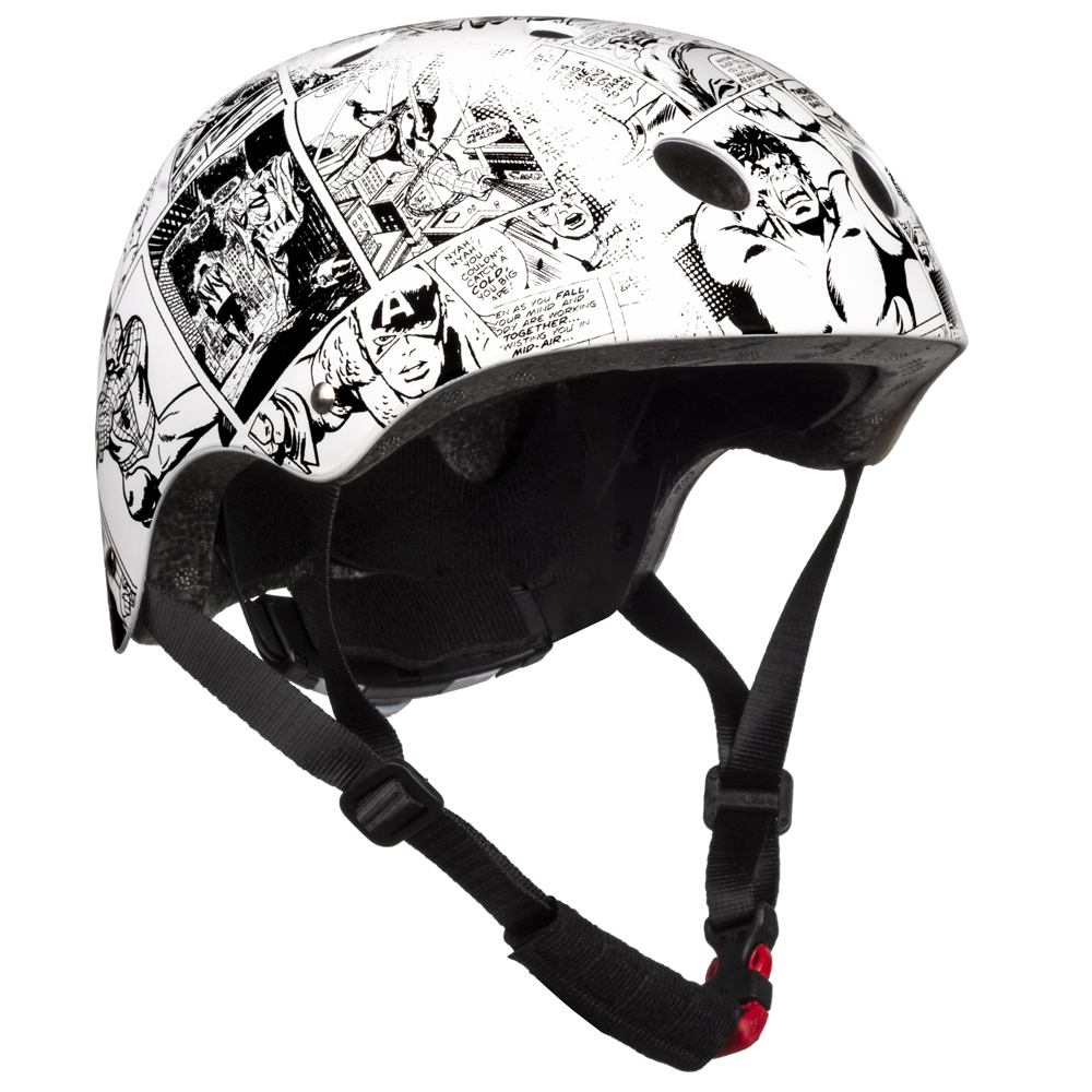 Kask sportowy Avengers Comics, biały, rozmiar M (52–56 cm)