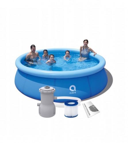 AVENLI POOL Basen samostawiany z pompą filtrującą 360 x 76 cm